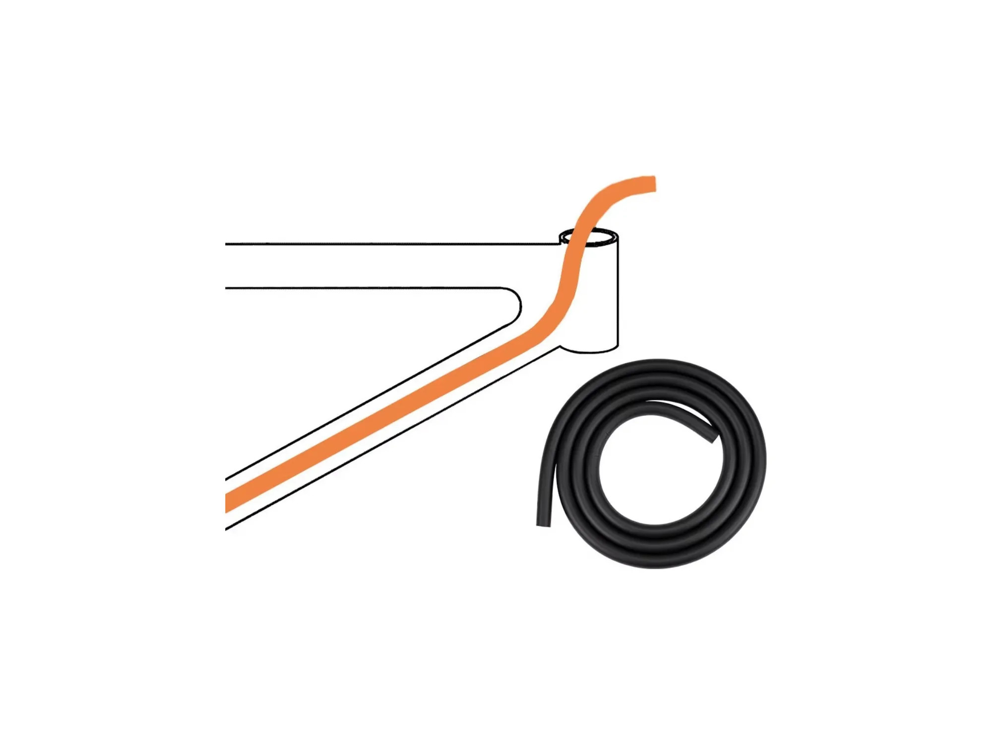 ESPUMA ANTI RUIDO PARA CABLEADO INTERNO 1.5 MTR COLOR NEGRO